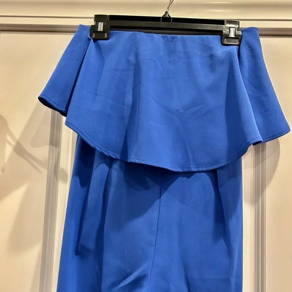Sugar Lips Blue Elvie Strapless Jumpsuit Size XS - Picture 6 of 8
